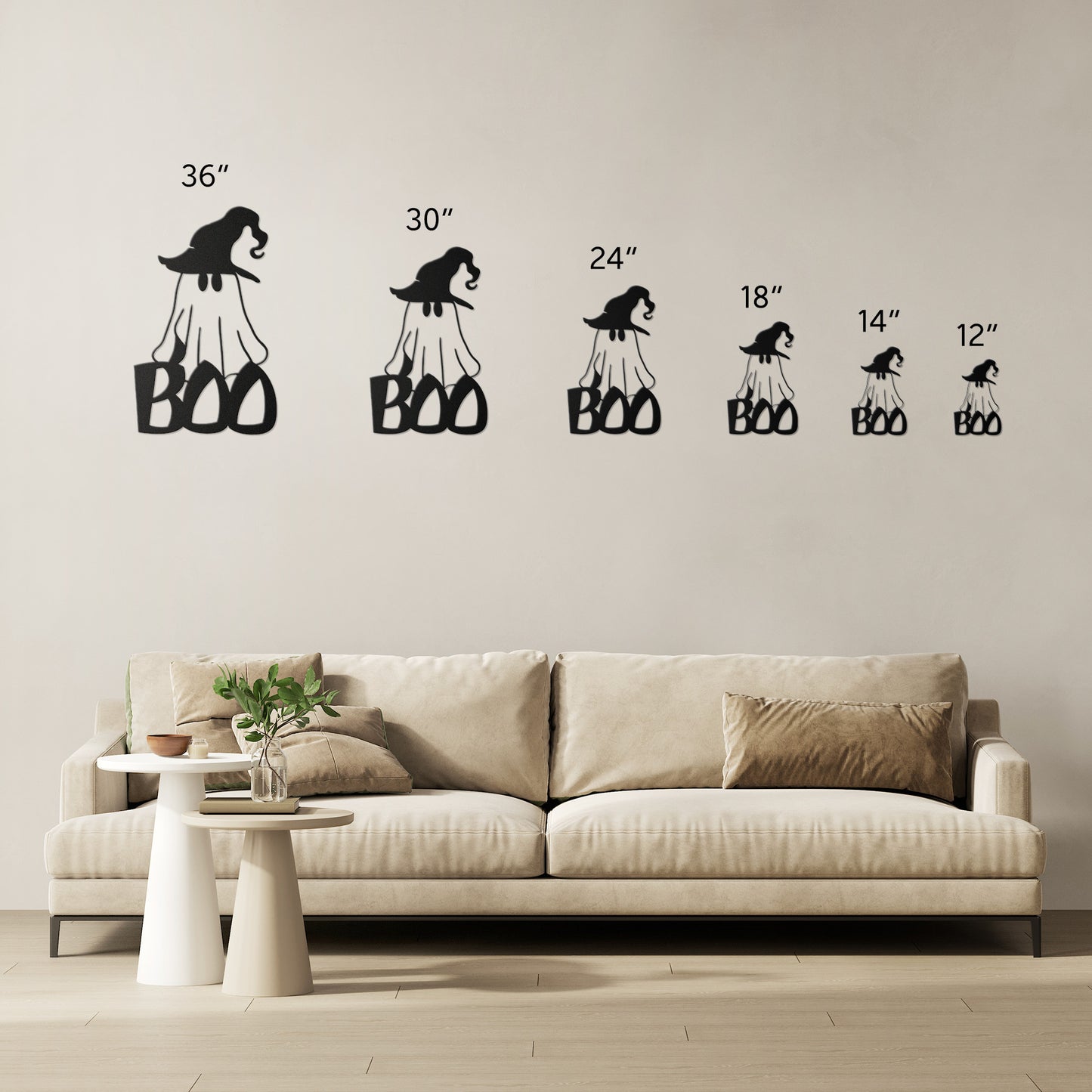 Sheet Ghost Wall Art Metal Halloween Sign