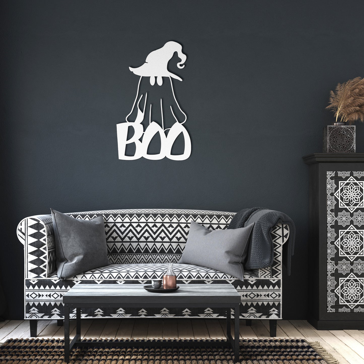 Sheet Ghost Wall Art Metal Halloween Sign