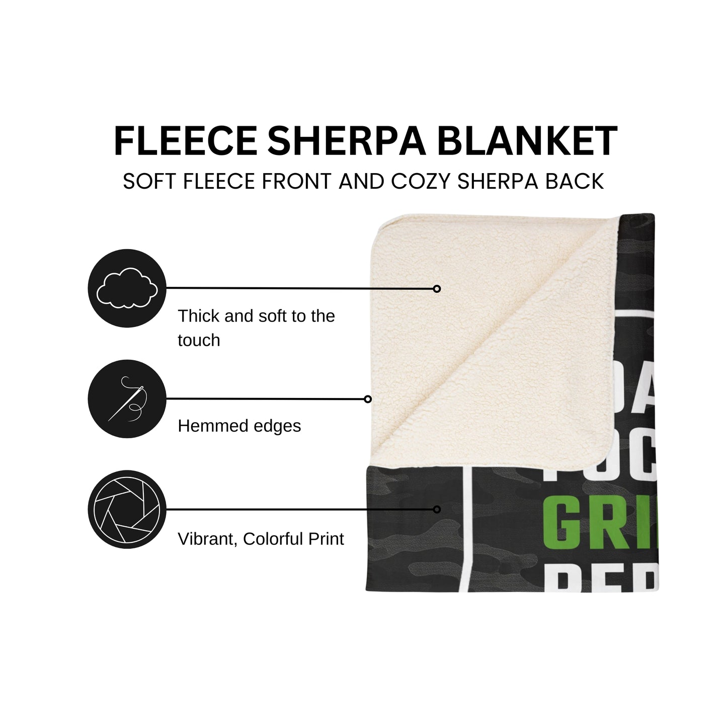 Personalized Camo Soccer Blanket