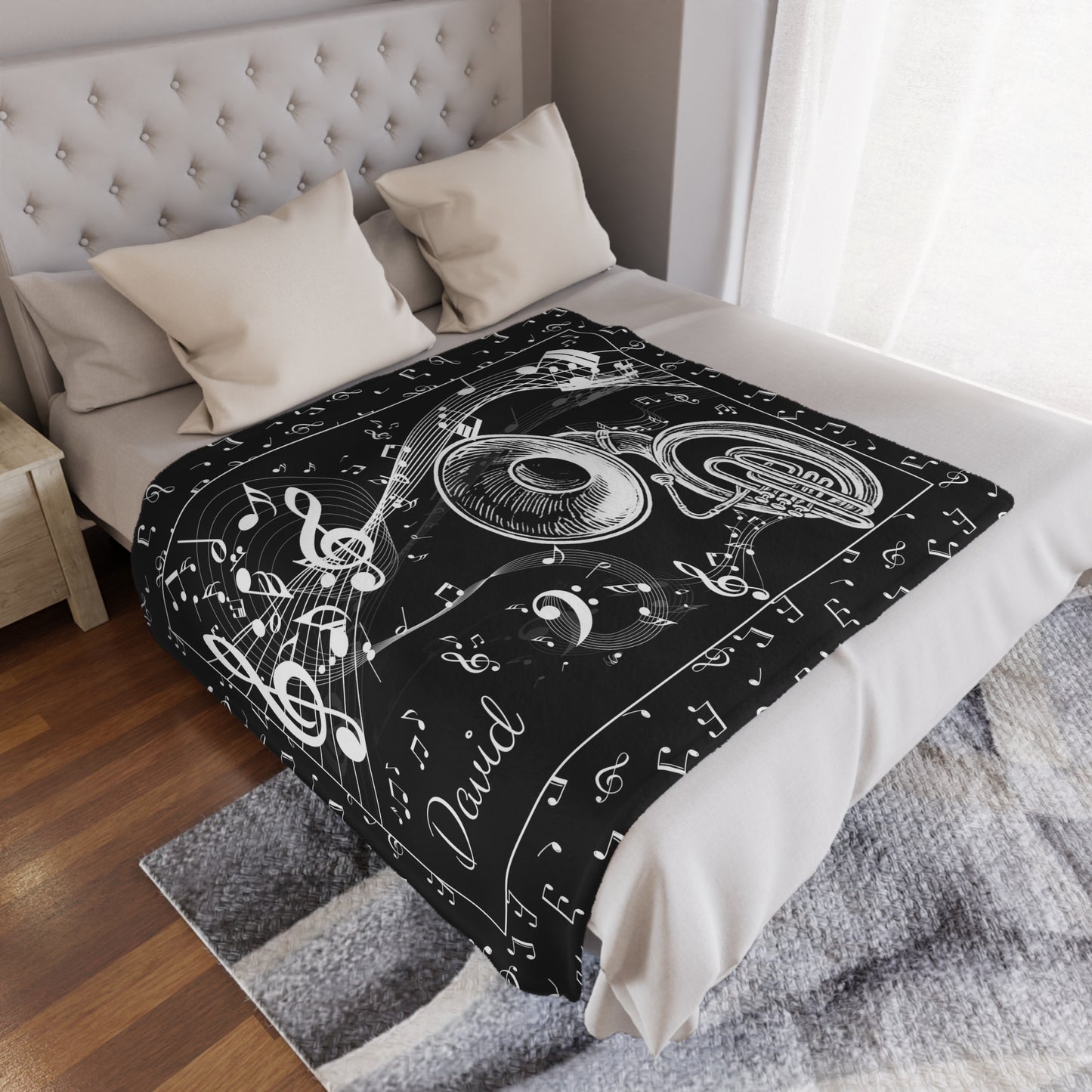 Personalized Sousaphone Blanket