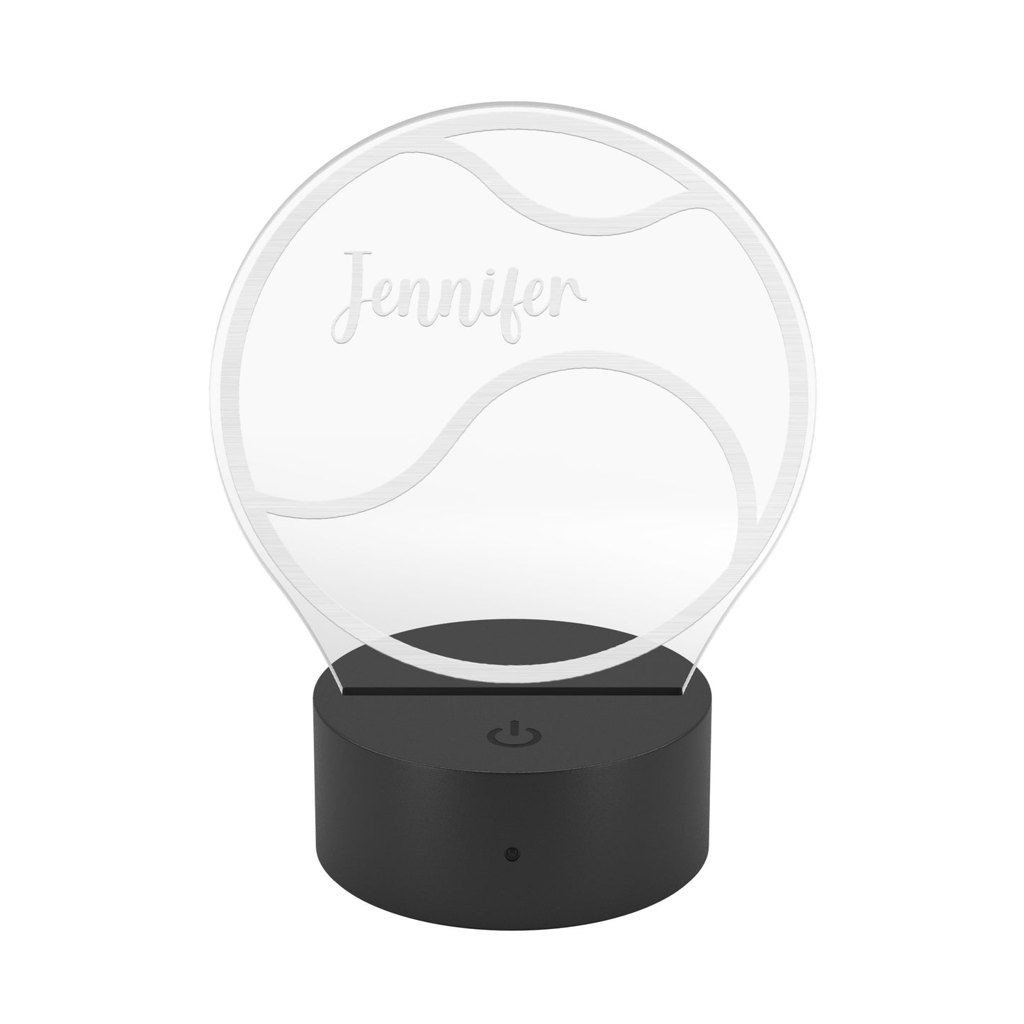 Personalized Tennis Ball LED Name Light Custom Tennis Gift
