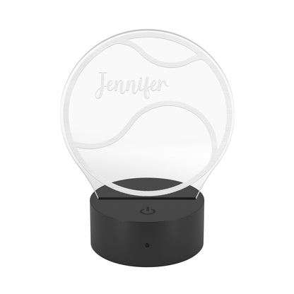 Personalized Tennis Ball LED Name Light Custom Tennis Gift