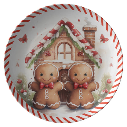 Thermosaf Polymer Plastic Gingerbread Christmas Plate