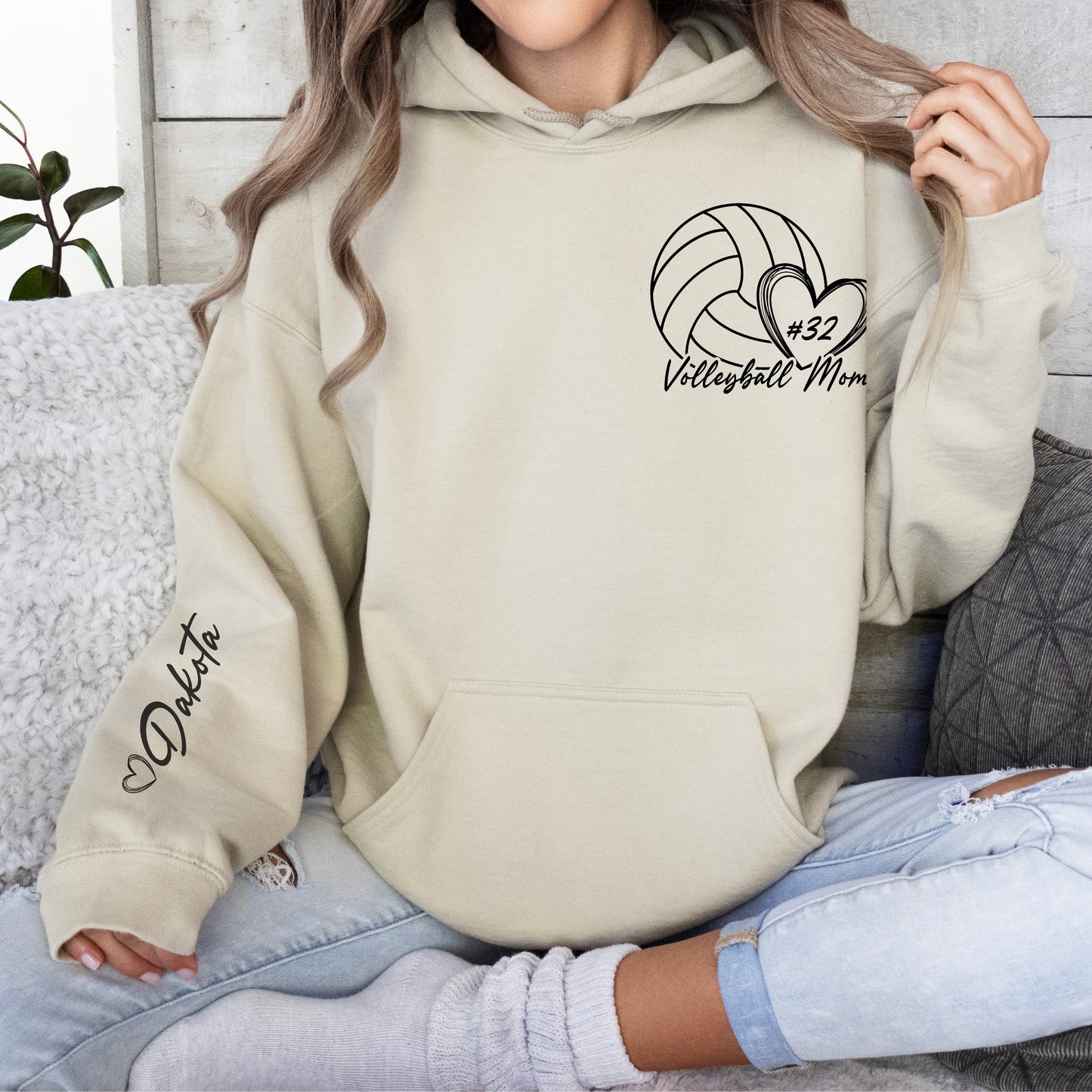 Personalized Volleyball Hoodie