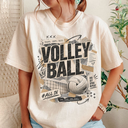 Retro Volleyball Graphic T-Shirt