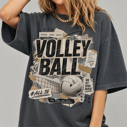 Retro Volleyball Graphic T-Shirt