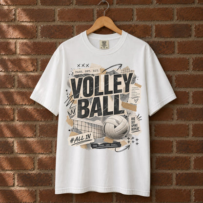 Retro Volleyball Graphic T-Shirt