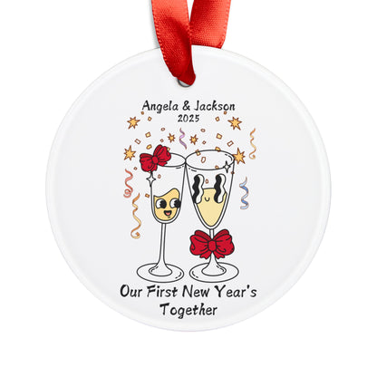 Our First New Year's Together Personalized Couple Ornament