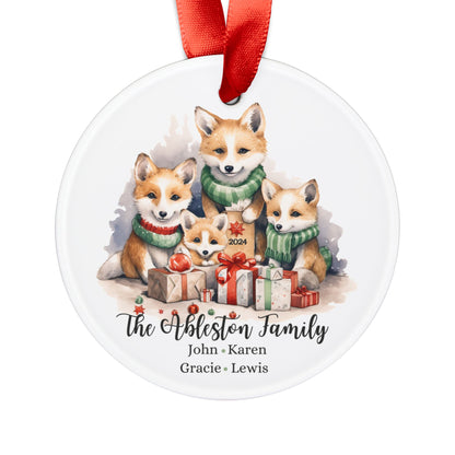 Personalized Family Of Four Christmas Ornament Holiday Gift For Family