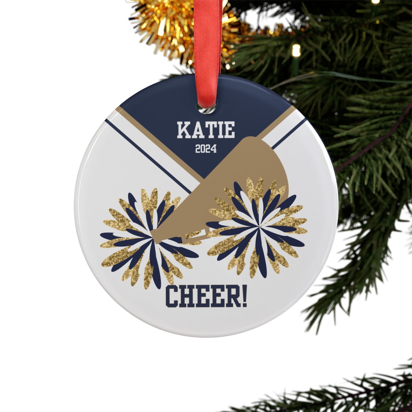 Custom Cheerleader Ornament Gift For Cheerleader