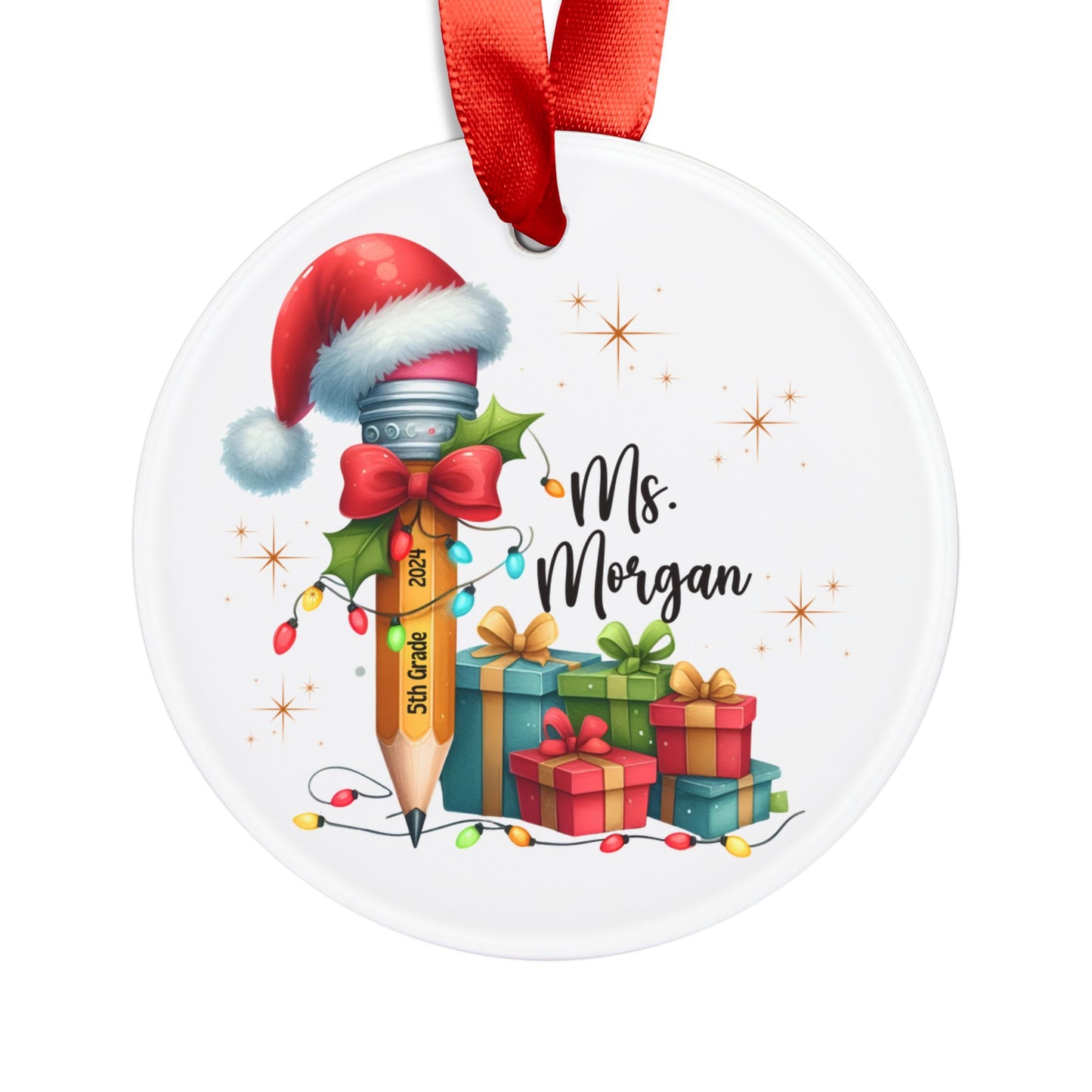 Personalized Teacher Ornament Gift For Teacher