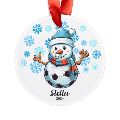 Personalized Soccer Christmas Ornament