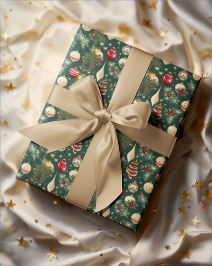 Retro Christmas Wrapping Paper