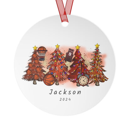 Custom Name Basketball Player Ornament Personalized Sport Ornament