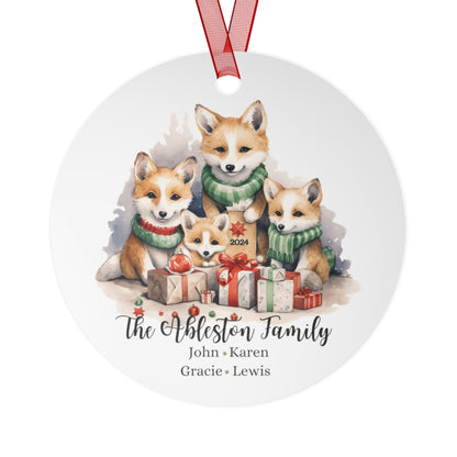 Personalized Family Of Four Christmas Ornament Holiday Gift For Family