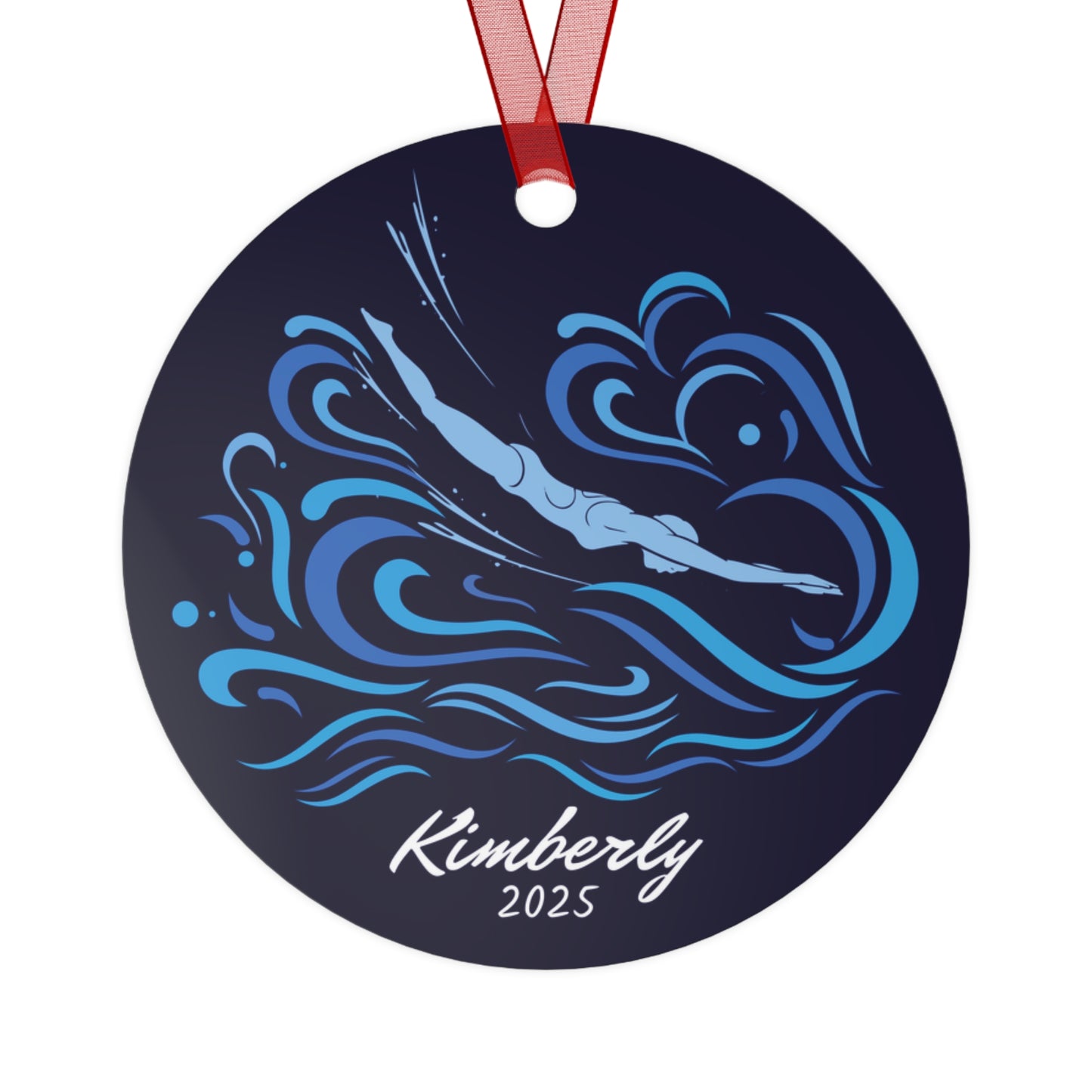 Personalized Swimmer Ornament