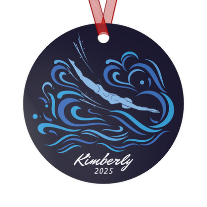 Personalized Swimmer Ornament