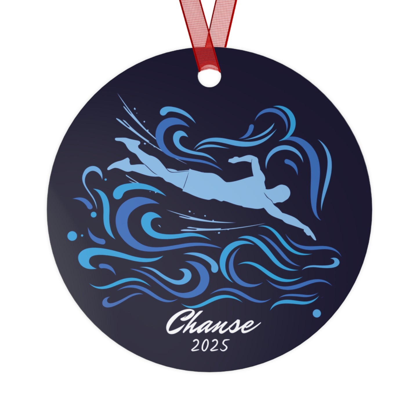 Personalized Swimmer Ornament