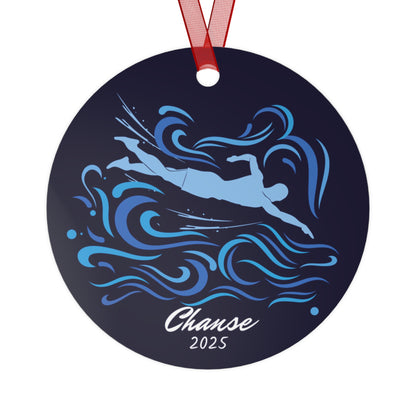 Personalized Swimmer Ornament