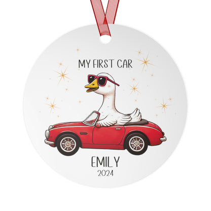 Silly Goose on the Loose Car Christmas Ornament