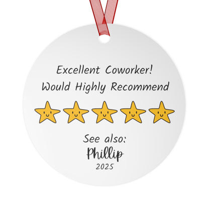 Customizable 5 Star Ornament