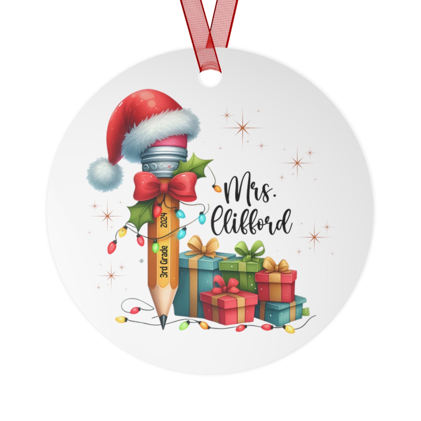 Personalized Teacher Ornament Gift For Teacher