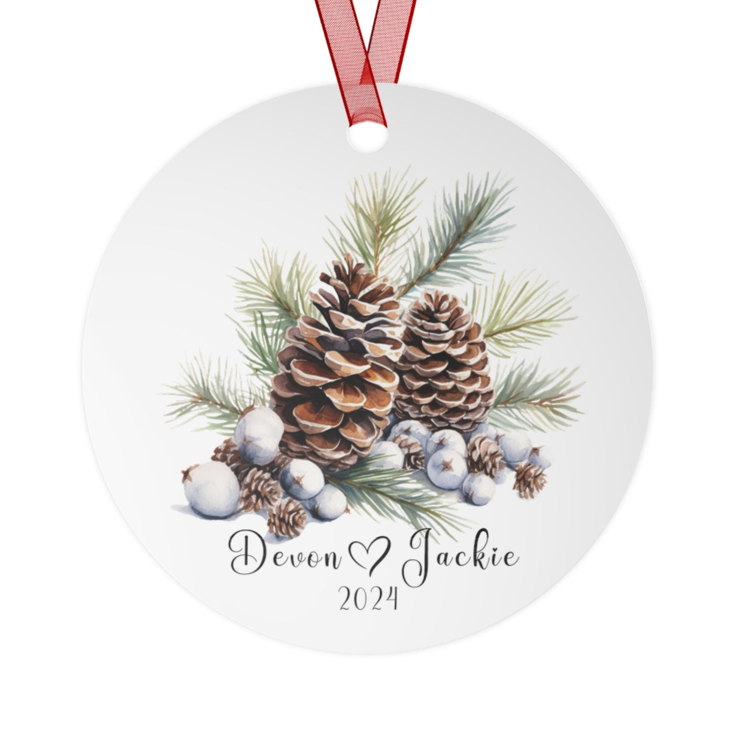 Personalized Couple Christmas Ornament