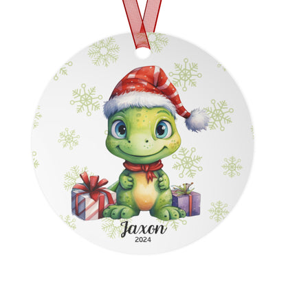 Personalized Dinosaur Christmas Ornament Custom Name Ornament