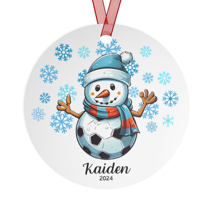 Personalized Soccer Christmas Ornament