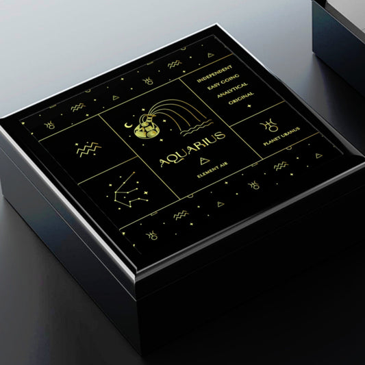 Aquarius Jewelry Organizer Keepsake Box