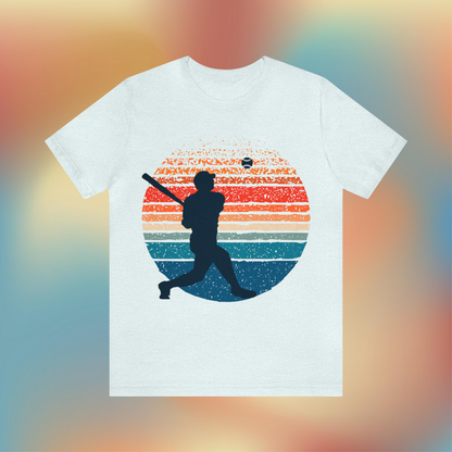Sunset Silhouette Graphic Baseball T-Shirt