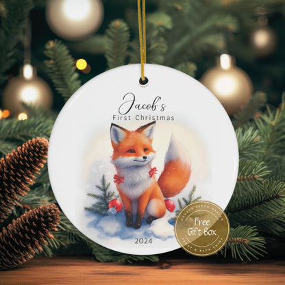 Baby First Christmas Ornament Personalized