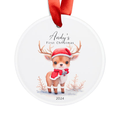 Baby First Christmas Ornament Personalized