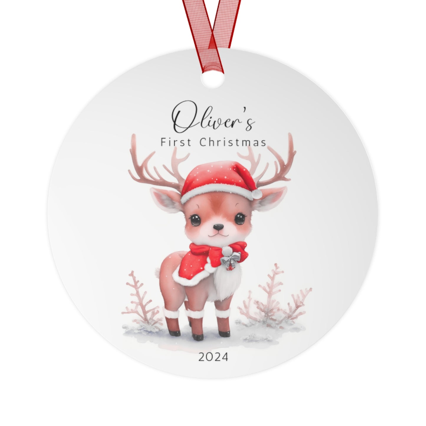 Baby First Christmas Ornament Personalized