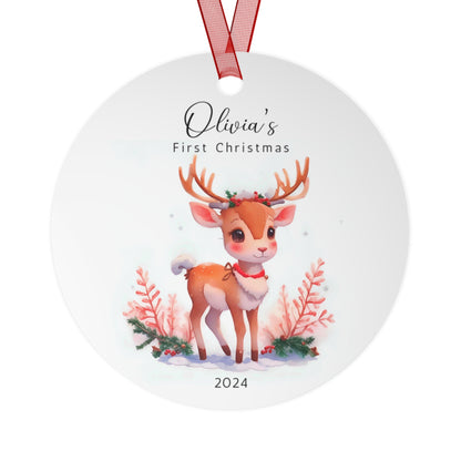 Baby First Christmas Ornament Personalized