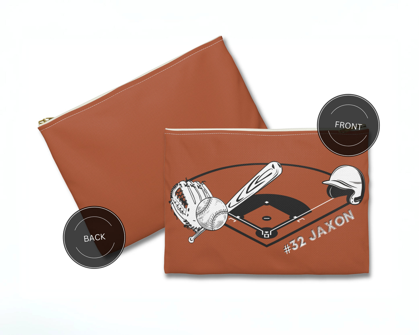 Personalized Baseball Pencil Case