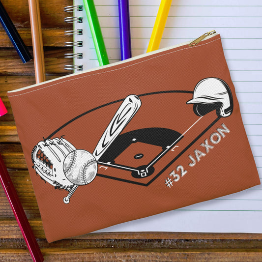 Personalized Baseball Pencil Case