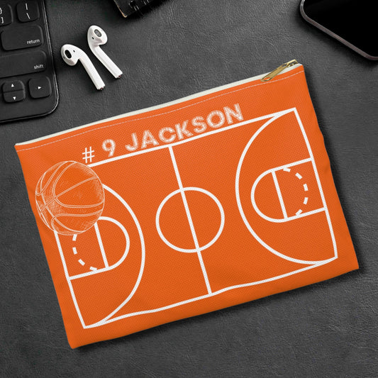 Personalized Basketball Zipper Case