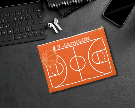 Personalized Basketball Zipper Case
