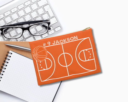 Personalized Basketball Zipper Case