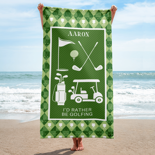 Custom Golf Beach Towel