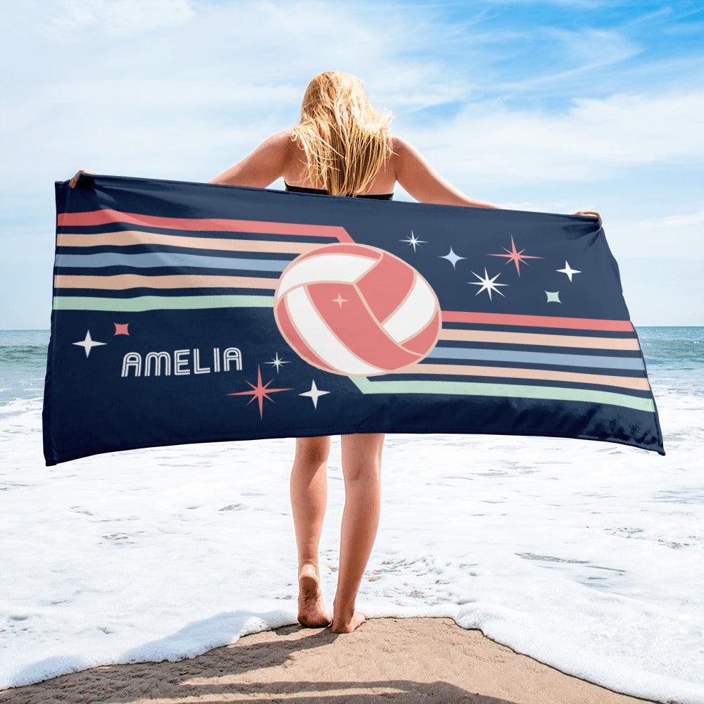 Personalized Volleyball Beach Towel