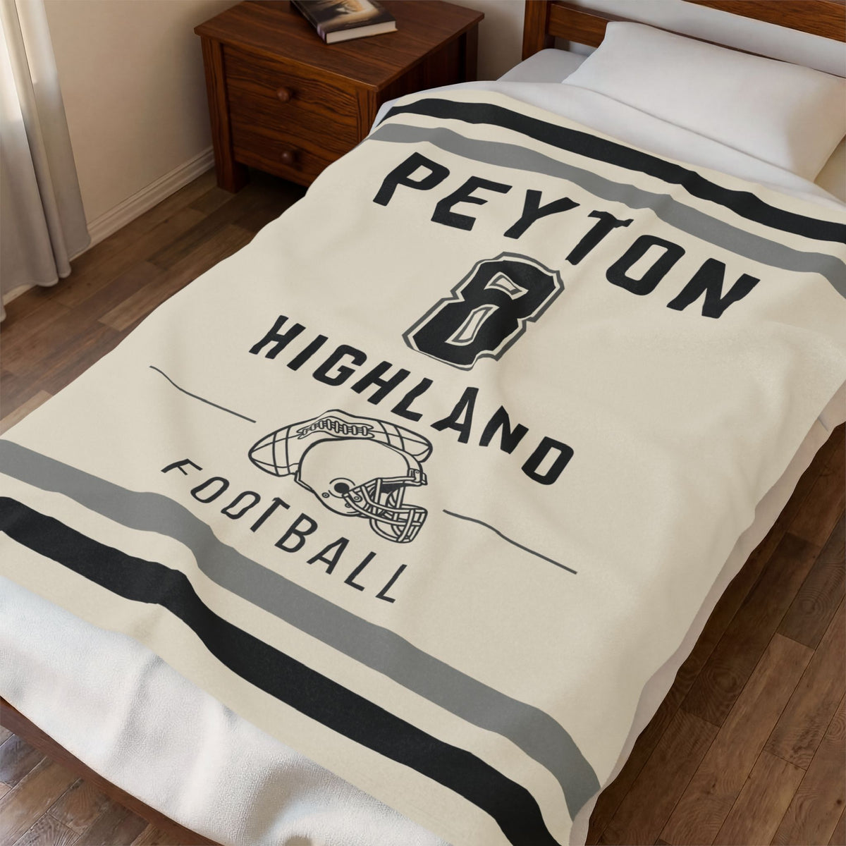 Personalized Football Blanket