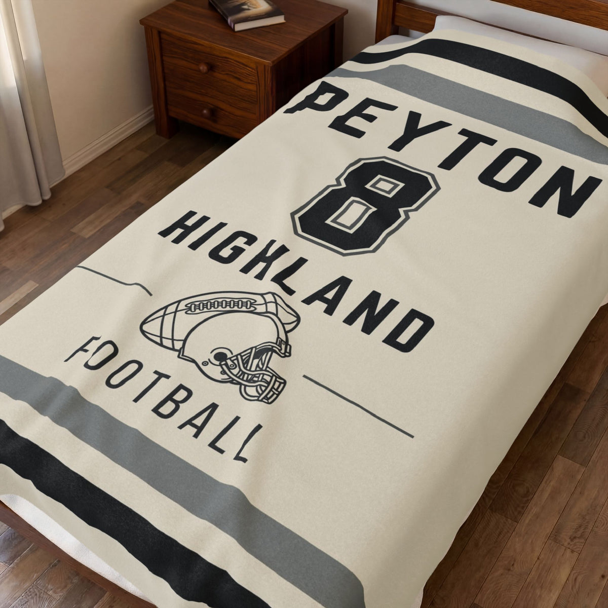 Personalized Football Blanket