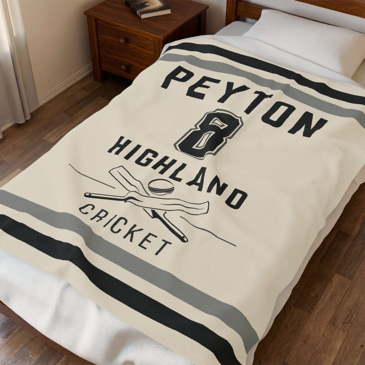 Personalized Cricket Blanket