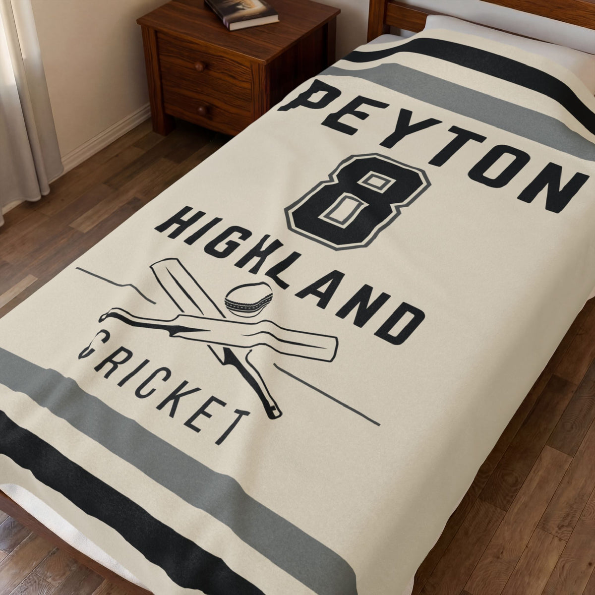 Personalized Cricket Blanket