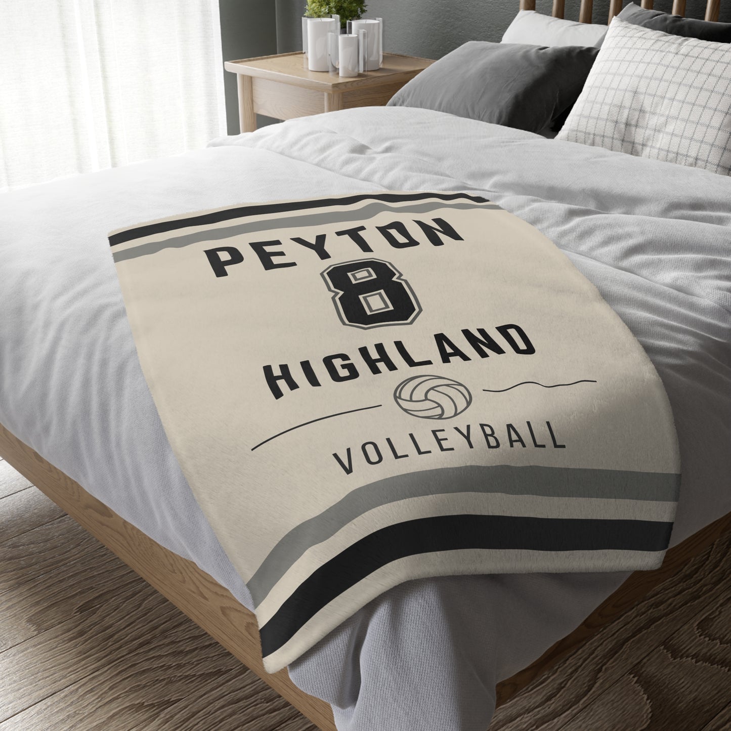 Personalized Volleyball Blanket