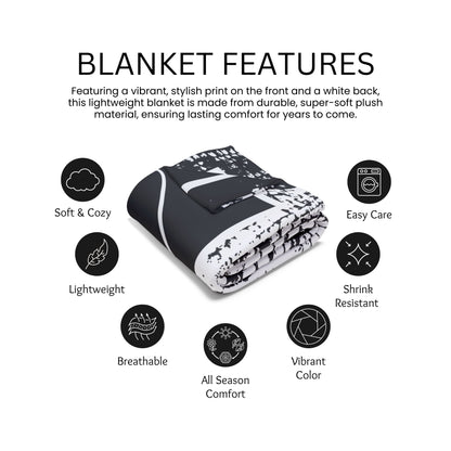 Personalized Mountain Bike Blanket