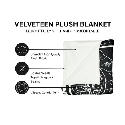 Personalized Mountain Bike Blanket