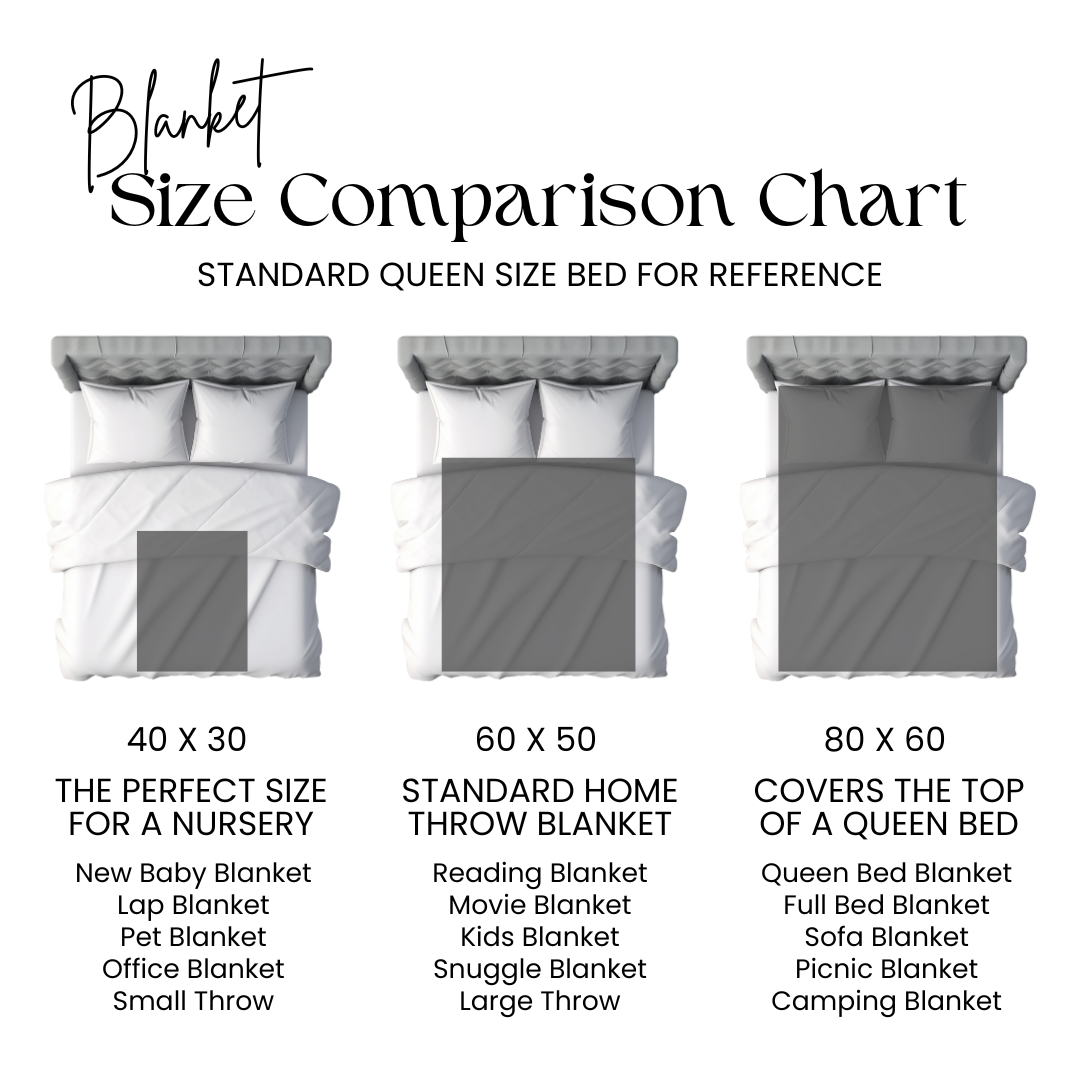 Personalized Plush Blanket Denim Decor